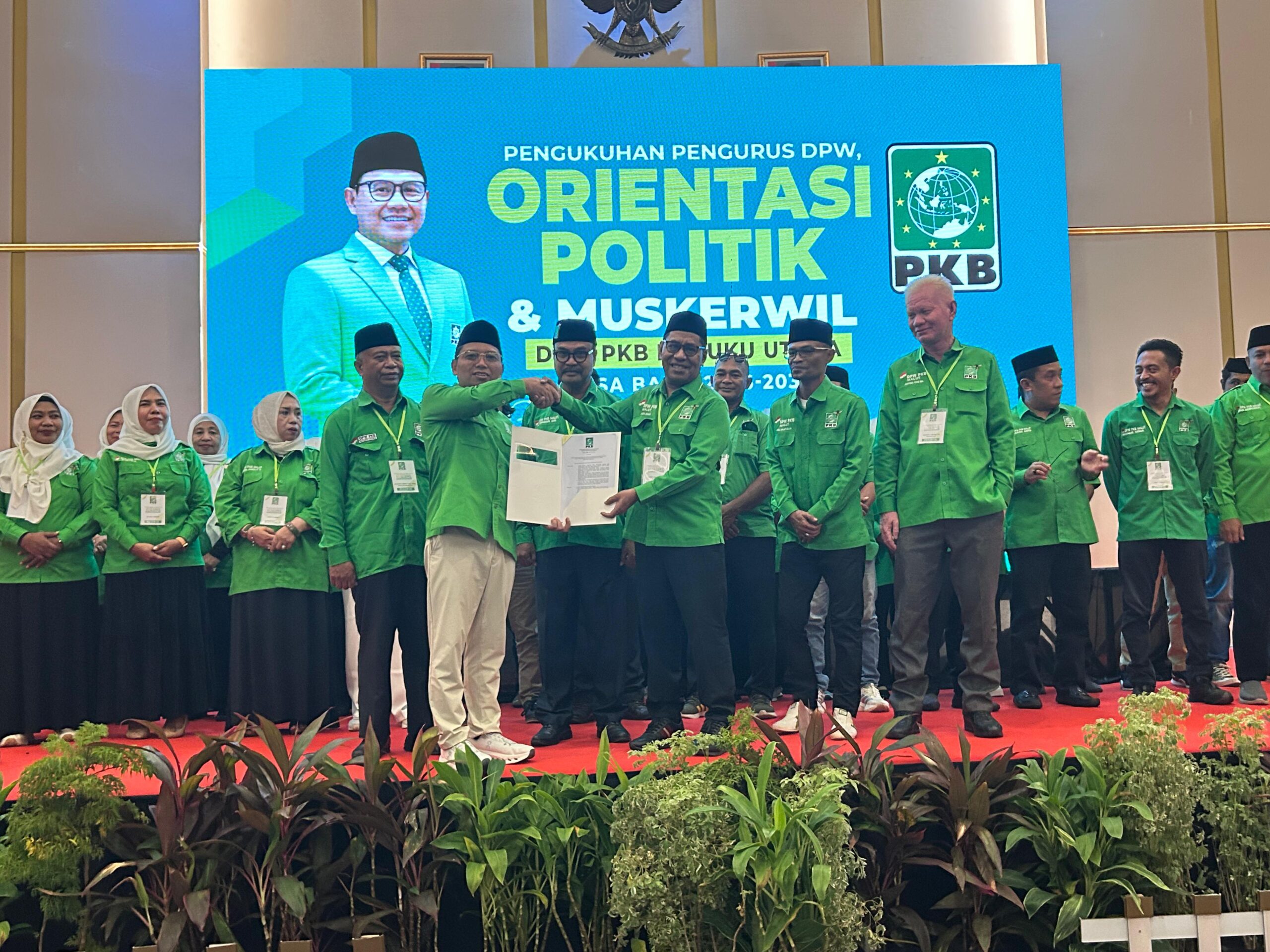 Foto Istimewa:(Pelantikan Jajaran Pengurus PKB Maluku Utara)